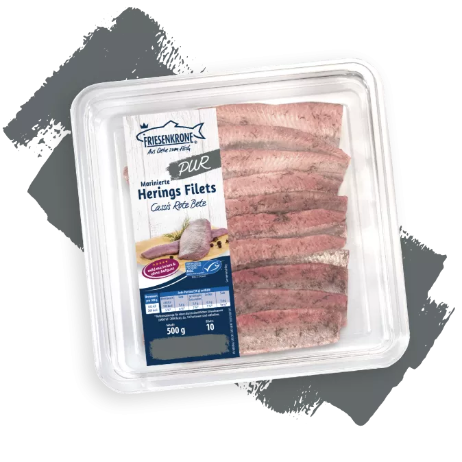 Heringsfilets Rote Bete