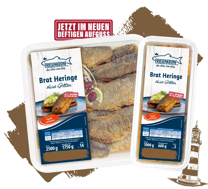 Bratheringe ohne Gräten neuer Aufguss